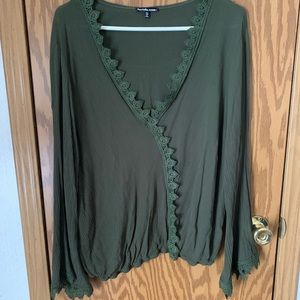 Green blouse